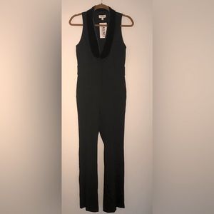 NEW L’Agence Jemma Sleeveless Collared Jumpsuit PROTO SAMPLE Size S/P Black